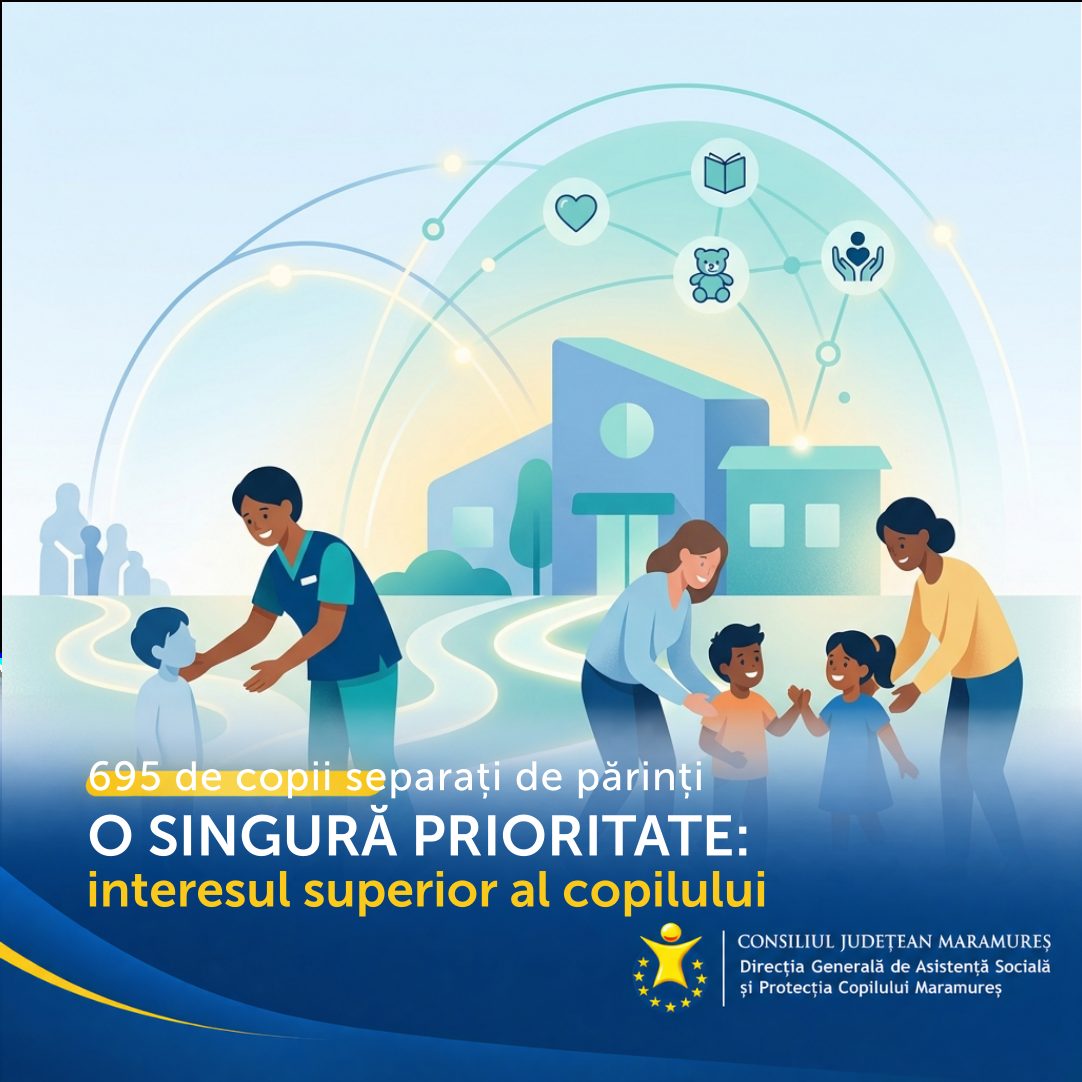 695 de copii din Maramureș erau separați de părinți la finalul trimestrului II 2026, arată datele DGASPC