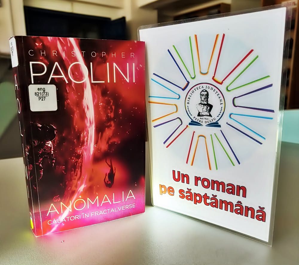 Biblioteca Județeană „Petre Dulfu” recomandă romanul SF „Anomalia” al lui Christopher Paolini