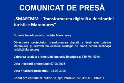 Consiliul Județean Maramureș digitalizează promovarea turistică printr-un proiect PNRR de 619.701 lei
