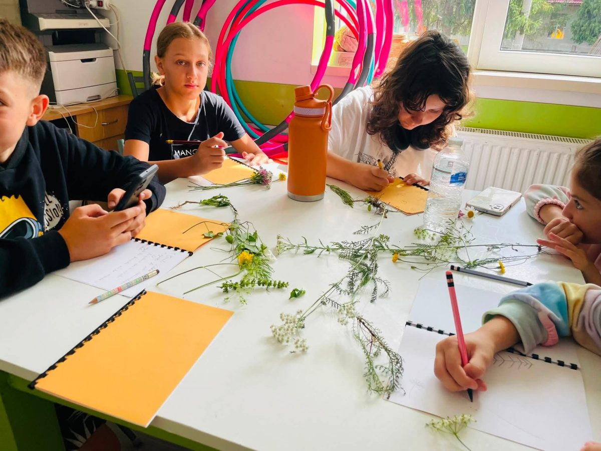 Tabăra de vară de la filiala Firiza a Bibliotecii Județene a avut ca temă plantele și poveștile vindecătoare